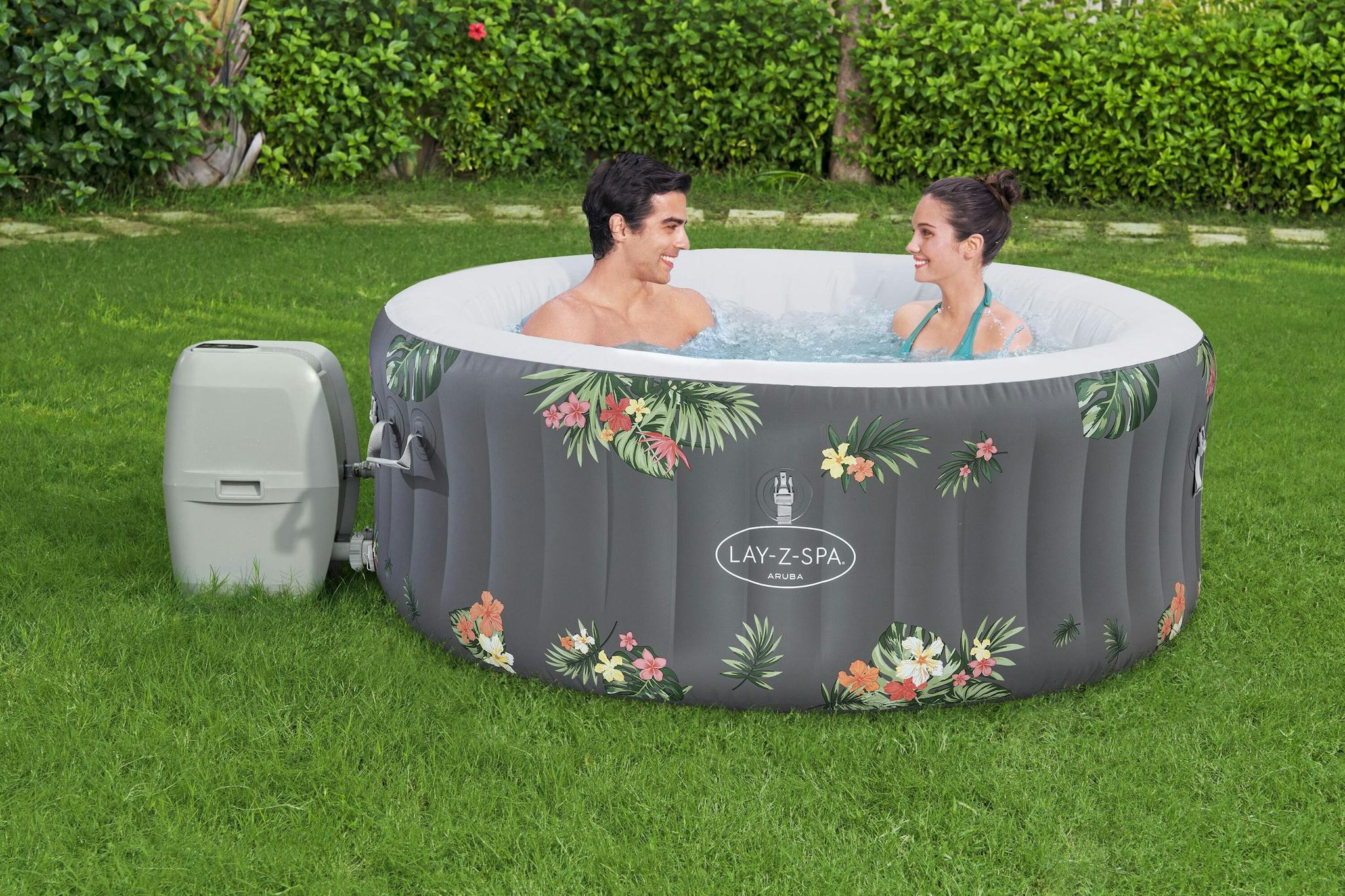 Spas Gonflables Spa gonflable rond Lay-Z-Spa Aruba Airjet™ 2 - 3 personnes Bestway 2